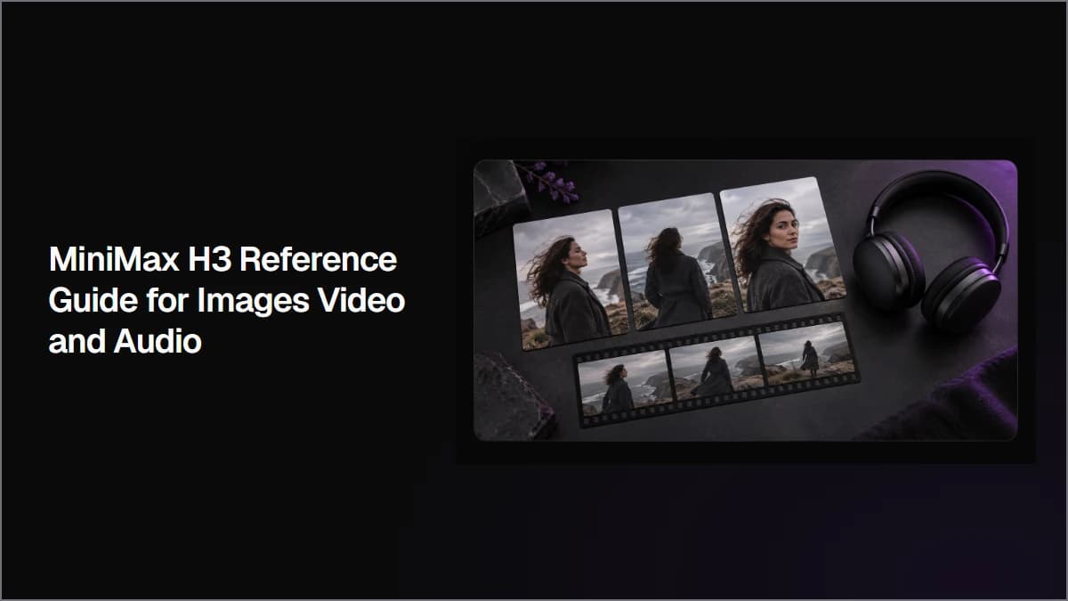 MiniMax H3 Reference Guide for Images Video and Audio