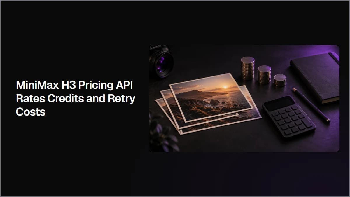 MiniMax H3 Pricing API Rates Credits and Retry Costs