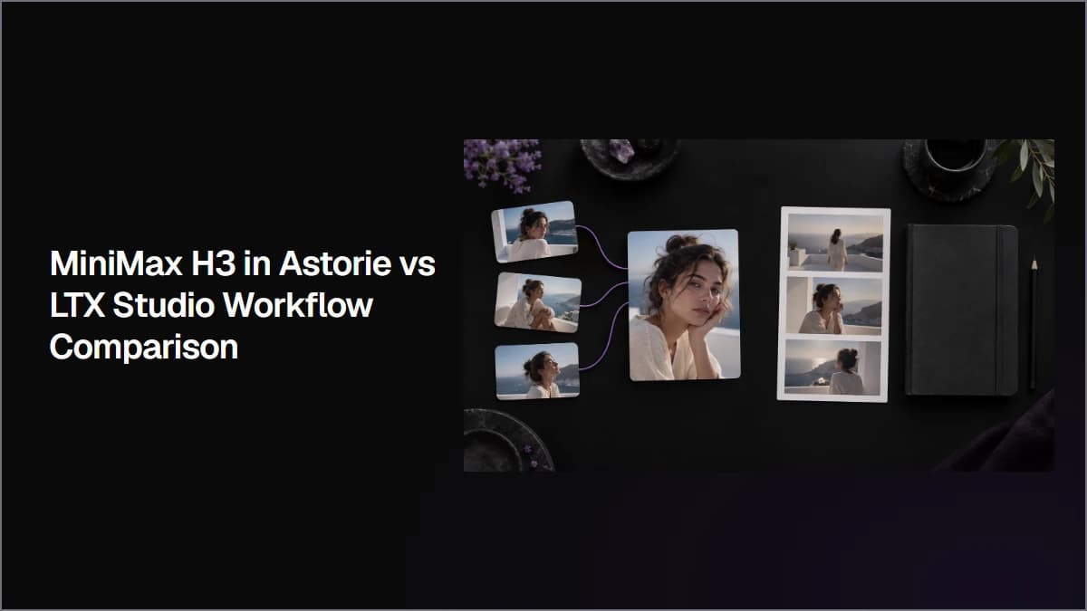 MiniMax H3 in Astorie vs LTX Studio Workflow Comparison