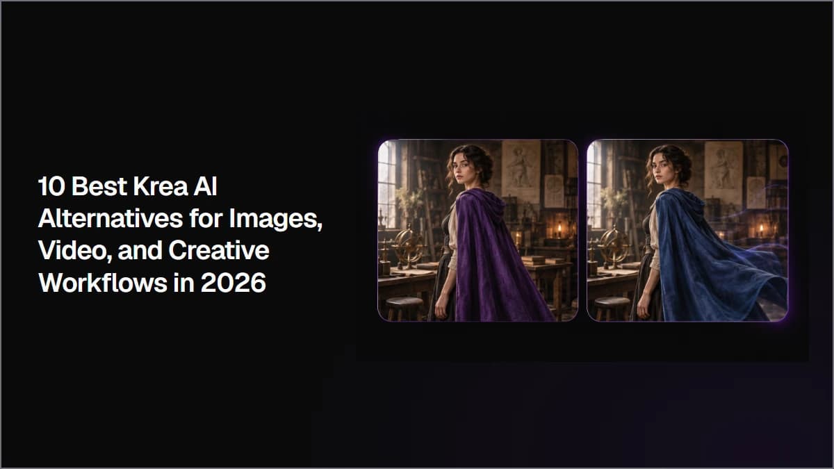 10 Best Krea AI Alternatives for Images, Video, and Creative Workflows in 2026