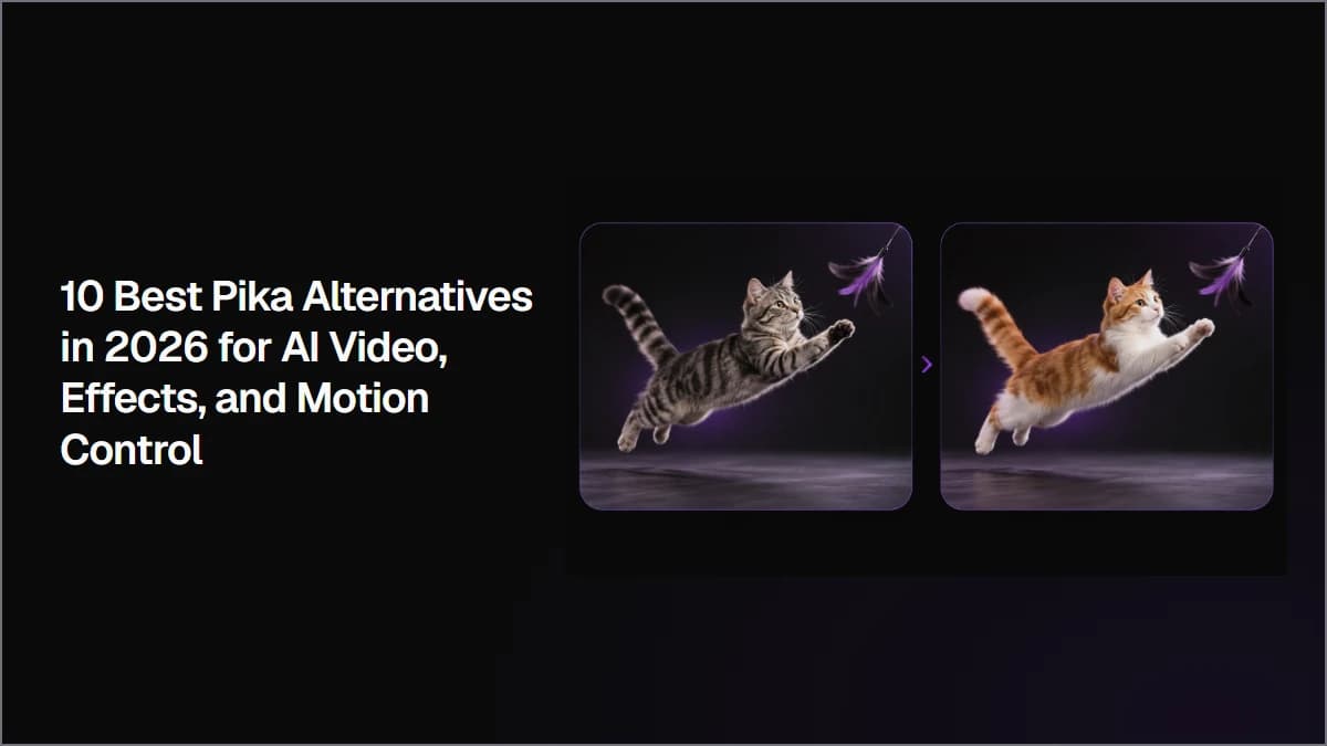 10 Best Pika Alternatives in 2026 for AI Video, Effects, and Motion Control
