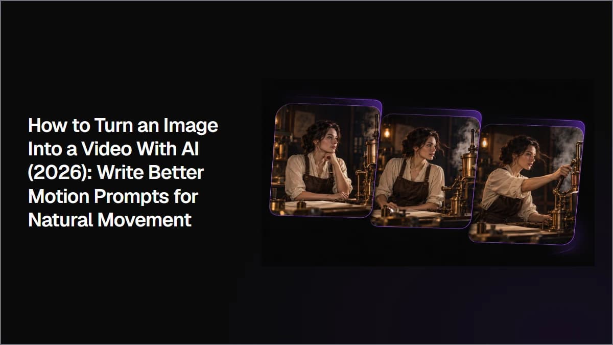 How to Turn an Image Into a Video With AI (2026): Write Better Motion Prompts for Natural Movement