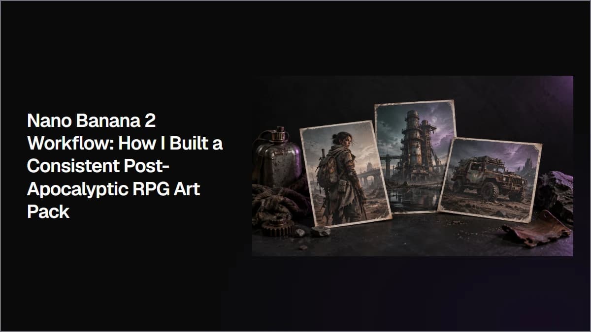 Nano Banana 2 Workflow: How I Built a Consistent Post-Apocalyptic RPG Art Pack