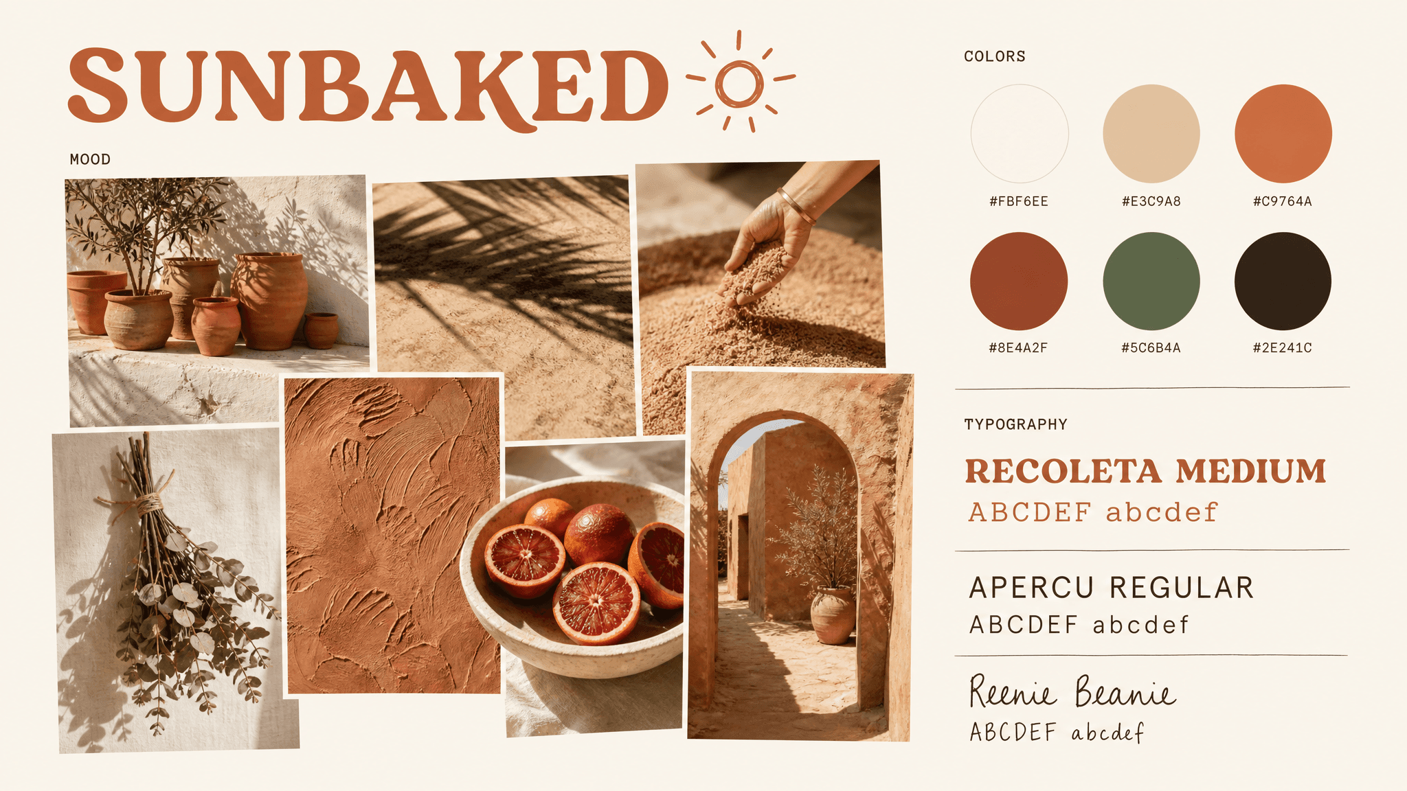 sunbaked mood board made with GPT Image 2